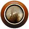Plain Dome, Cherry & Antique Brass