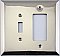 Jumbo Oversized Polished Nickel Stamped Toggle / GFCI Switchplate / Cover Plate