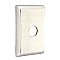 Emtek Select L-Square White Marble Lever Door Hardware Set - Multiple Rosette and Finish Options