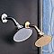 Solid Brass 4-7/8" Rain Shower Head with Arm - Multiple Finishes Available