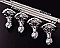 Solid Brass Clawfoot Tub Feet and Cradle - Chrome