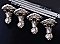 Solid Brass Clawfoot Tub Feet and Cradle - Matte Nickel