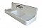 The Clarion Traditional 5' Farmhouse Porcelain Kitchen Sink with Drainboard and Backsplash