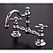 8" Rio Grande Bridge Sink Faucet - Metal Cross Handles - Multiple Finishes Available