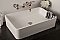 Rectangular Solid Surface Acrylic Vessel or Overcounter Sink - Matte White