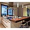 Polished Chrome Mini Pendant LED Ceiling Fixture with Bubble Glass
