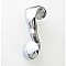 Cast Picture Moulding Hook or Hanger for Picture Rail, Polished Chrome