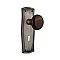 Complete Door Set - Featuring Prairie Plate with Brown Porcelain Knob