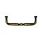 Solid Brass Traditional Cabinet Pull, 3-1/2" on Center