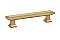 Geometric Rectangular Pull, 10" on center, Satin Brass