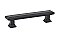 Geometric Rectangular Pull, 4" on center, Flat Black