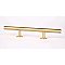 Round Bar Pull, 7"- Brushed Brass Finish