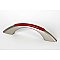 Retro Cabinet Pull - Candy Red and Brushed Nickel - 3 inches on center