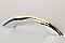 Retro Cabinet Pull - Buttercup Yellow and Polished Chrome - 3 inches on center