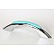 Retro Cabinet Pull - Robin's Egg Blue and Polished Chrome - 3 inches on center
