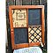 "Sophronia" Repurposed Antique Window / Message Board - Chalkboard, Bulletin Board, Coat Tree