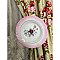 Repurposed Porcelain Plate Curtain Tieback- Pink