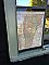Repurposed Antique Leaded Glass Window - Wall Decor - Antique Maps of Maine and Vermont