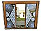 Repurposed Antique Window - Wall Decor - Antique Doilies Mirror