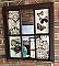 Repurposed Antique Window - Wall Decor - Antique Doilies Mirror & Dictionary Prints