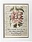 Repurposed Antique Dictionary Page Wall Decor - Pink Peony - Frank Lloyd Wright - The Longer That I Live