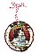 Vintage Dictionary Page Recycled into Holiday Ornament - Cat - Meow Meow