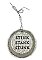 Vintage Dictionary Page Recycled into Holiday Ornament - Chubby Smiling Moon - Stink Stank Stunk from the Grinch