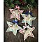 Repurposed Coffee Bean Bag Holiday Ornament - Star
