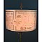 14" Diameter Drum Lamp Shade with Historic Map of Monroe County New York 1852