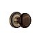 Complete Door Hardware Set - with Rope Rosette with Brown Porcelain Knob