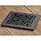 Scroll Design Aluminum Heat Grate or Register, 6 Finishes Available, 8" x 8" Duct Size