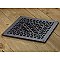 Scroll Design Cast Iron Heat Grate or Register, 14" x 14"