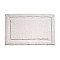Large 21" x 34" Geometric Cut Fiber Microfiber Spa Bath Rug - White