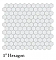 1" Unglazed Porcelain Hexagon Tile - Designer Series - 22 Colors Available - Sold Per Sheet