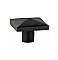Bronze Square Cabinet Knob - Flat Black - 1-1/4"