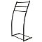 Kingston Brass Pedestal Steel Construction Towel Rack - Brushed Nickel