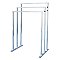 Kingston Brass Pedestal 3-Tier Steel Construction Towel Rack - Polished Chrome