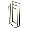 Kingston Brass Edenscape 3-Tier Pedestal Towel Rack - Brushed Nickel