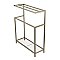 Kingston Brass SCC8368 Edenscape Freestanding Iron Towel Rack - Brushed Nickel