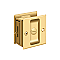 Solid Brass Pocket or Sliding Door Lock - Privacy - Multiple Finishes