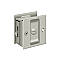 Solid Brass Pocket or Sliding Door Lock - Privacy - Multiple Finishes