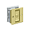Solid Brass Pocket or Sliding Door Lock - Privacy - Multiple Finishes