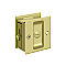 Solid Brass Pocket or Sliding Door Lock - Privacy - Multiple Finishes