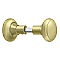 Solid Brass Classic Storm Door Knob Pair on Spindle, 1-5/8" Diameter