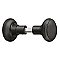 Solid Brass Classic Storm Door Knob Pair on Spindle, 1-5/8" Diameter