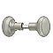 Solid Brass Classic Storm Door Knob Pair on Spindle, 1-5/8" Diameter