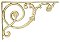 Antique Ivory Romanesque Shelf Bracket - Sold Each