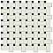 Unglazed Porcelain Basketweave Tile Sheet in Black, White - 1" x 2" and 1/2" Square - Sold Per Sheet - 1 Sq. Ft. Per Sheet