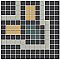Gatsby Border Inside Corner in White/Black/Light Grey/Green/Peach - 3/4" Square Tiles - Sold Per Sheet