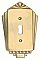 Deco Brass Switchplates